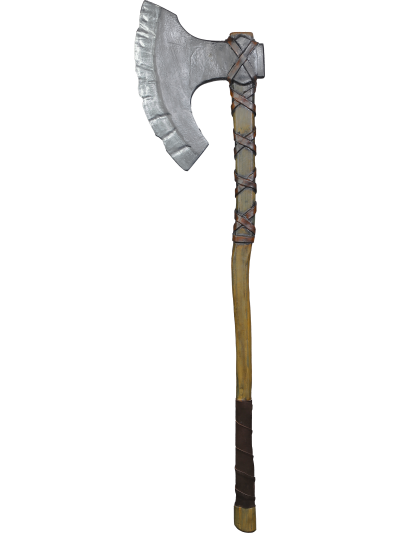 Agnar LARP Waffe Zweihand Axt Mittelalter Trollfelsen-Originalgröße